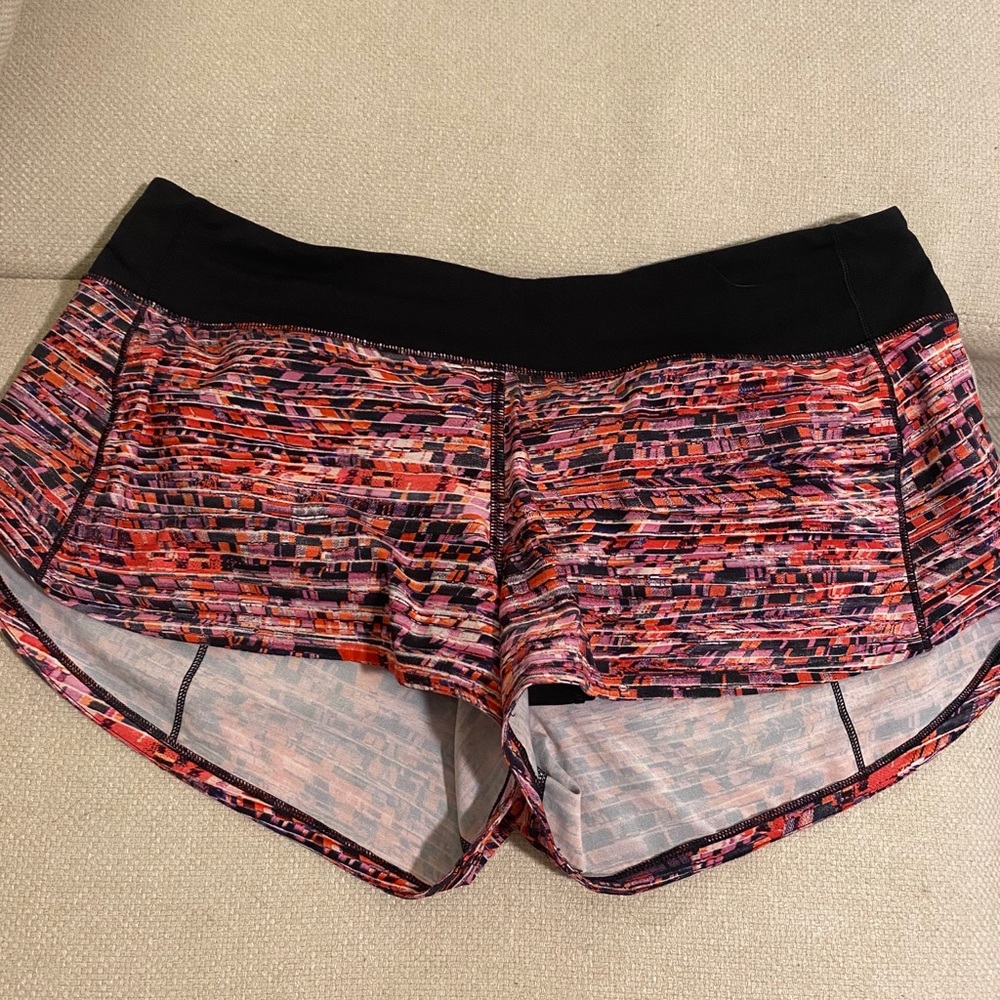 Multicolored lululemon shorts